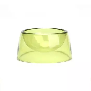 Устойчивая к укусам миска для воды для хомяка, нескользящая миска для кормления питомца, портативная миска для еды и воды для крысы, дом зелёный