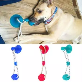 Устойчивая к укусам зубная щетка для собак, эластичные игрушки-мячи для собак, креативные принадлежности для домашних животных для чистки зубов розы красного