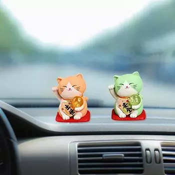 Устойчивая основа Статуя кошки удачи Съемная мода Дом Машина Отель Ресторан Стол 3D Счастливая фигурка