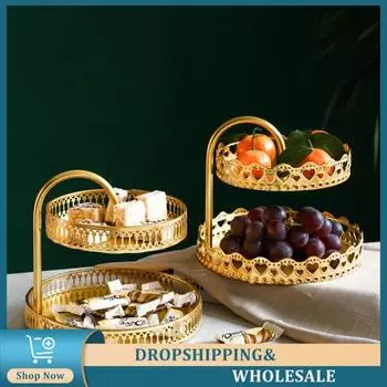 Устойчивость поддержки фруктового лотка не повредит рабочий стол Европейская легкая роскошная текстура Открытая трехмерная конструкция для хранения