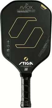 Устойчивость ракетки STIGA Pickleball Paddle, одобренная USAPA, Aviox Carbon Nomex Pro Gold 3201010000 чёрный