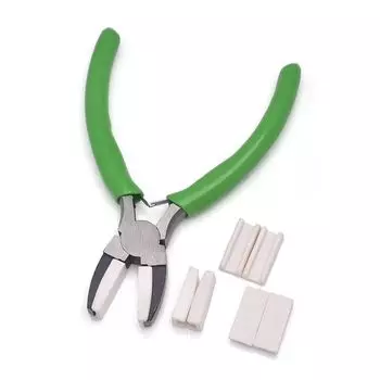 Устойчивые к царапинам плоскогубцы с плоскими губками Многофункциональные инструменты для самостоятельного изготовления Плоскогубцы для нанизывания бусин розовый