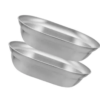 Устойчивые к ржавчине обеденные тарелки/ суповые миски из нержавеющей стали для кемпинга, барбекю и семейных посиделок B
