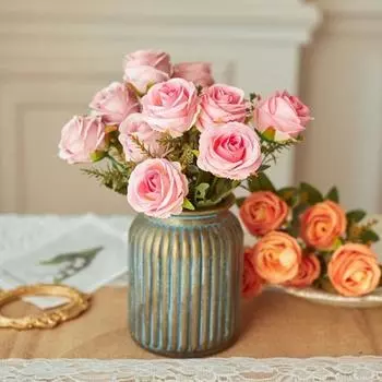 Устойчивые к УФ-излучению имитационные розы, реалистичные, полезные, хорошие визуальные эффекты, искусственная роза красный