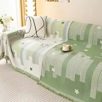 Устойчивый к царапинам кота синельный диван с полным покрытием, всесезонное универсальное скандинавское противоскользящее полотенце для дивана 180x130cm серый