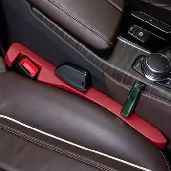 Устойчивый к разрыву наполнителя автомобильного сиденья, износостойкая универсальная кожаная консоль из искусственной кожи, авто щель бежевый