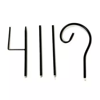 Устойчивый к ржавчине металлический железный кронштейн крюк пастуха, крюк для подвешивания садового инвентаря, макет сцены Style 2