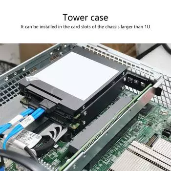 Устойчивый настольный компьютер SSD HDD Монтажный кронштейн Держатель SSD HDD для слота расширения PCI Металлическая рама для безопасного хранения B