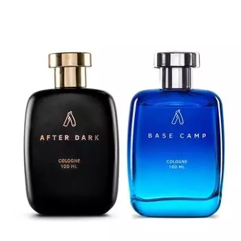 Ustraa After Dark Cologne 100 мл и Base Camp Cologne 100 мл - Духи для мужчин - Свежие, жидкие
