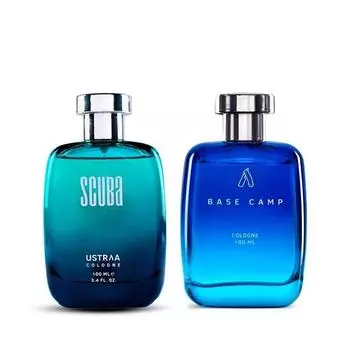 Ustraa Scuba Cologne - 100 мл - Жидкие духи для мужчин | С глубокими водными нотами | Идеально подходит для дневных случаев и базового лагеря Cologne - 100 мл