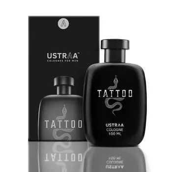 Ustraa Tattoo Cologne - 100 мл - Духи для мужчин | с пряными, древесными и цитрусовыми нотами | Идеально подходит для вечерних мероприятий