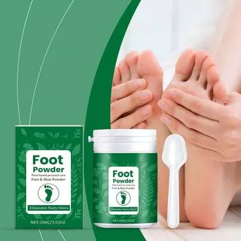 Устраните запах из обуви и сохраните ее свежей и сухой. Чистящий порошок для ежедневного ухода за ногами. One Size