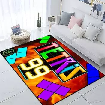 Устраняющий игровой ковер для гостиной, мягкий фланелевой коврик для спальни, противоскользящий коврик для ванной комнаты, детский игровой коврик, аниме-коврик 40cm by 60cm