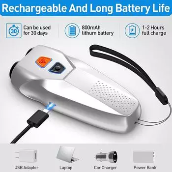 Устройства для контроля лая собак. Устройство для борьбы с лаем с двумя датчиками и светодиодным фонариком. Ультразвуковая собака. чёрный