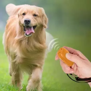 Устройства для отпугивания лая собак Ультразвуковое устройство против лая, диапазон 26 футов, перезаряжаемое, контроль поведения лая оранжевый