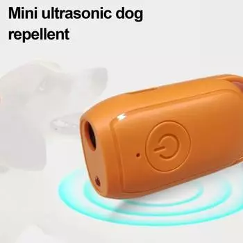 Устройства для отпугивания лая собак Ультразвуковое устройство против лая, радиус действия 26 футов, перезаряжаемое устройство для контроля поведения при дрессировке собак оранжевый