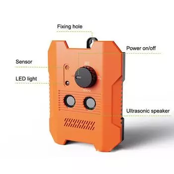 Устройства отпугивания собачьего лая Улучшенное ультразвуковое устройство против лая Тройные звуковые излучатели Отпугиватели собак Обучение контролю лая