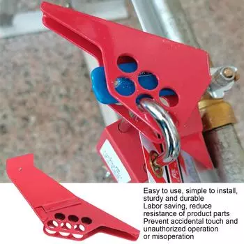 Устройство блокировки шарового крана Стандартный встроенный предохранительный замок для труб диаметром DN8-DN50 Аксессуары для аппаратных замков SBV-1 красный