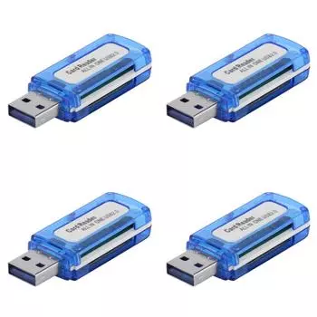Устройство чтения карт памяти 4 в 1 USB 2.0 Устройство чтения карт памяти «все в одном» для Micro SD TF M2
