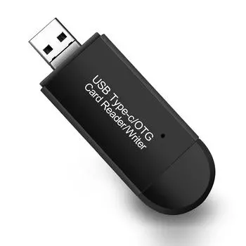 Устройство чтения карт памяти Type C USB Micro USB OTG Функция 480 Мбит/с Широкосовместимое устройство чтения карт памяти для