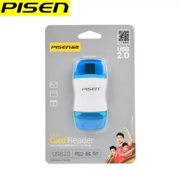 Устройство чтения карт PISEN, многофункциональная SD-карта TF, два в одном, U-диск, универсальный SDHC, Android-телефон, зеркальная камера, мини-камера
