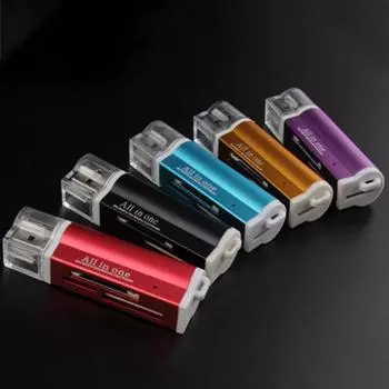 Устройство чтения карт TF Стабильный мини-размер Прочный микро-устройство чтения карт памяти TF чёрный