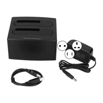 Устройство чтения жестких дисков USB 3.0 с отсеком I II III Внешняя док-станция Автономное клонирование Копирование EU Plug