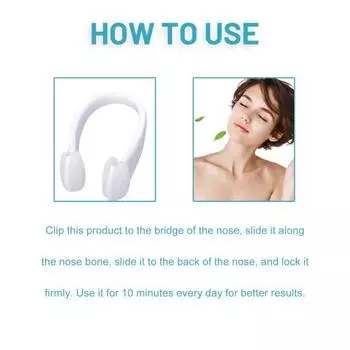 Устройство для чистки носа, средство против храпа, средство для облегчения заложенности носа, простой в использовании очиститель носа для домашних путешествий белый