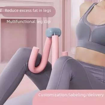 Устройство для фитнеса ног и бедер Zhijia: Упражнения для бедер, подтяжка бедер, йога и тренажер для мышц тазового дна. Leg Clip-Pink розовый