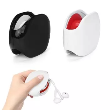 Устройство для хранения кабеля, сматывающее шнур, автоматически сматывает кабель для зарядки наушников, управление спутыванием кабеля, кабель для передачи данных и зарядки, удобный чехол для переноски, [Набор 2]