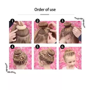 Устройство для изготовления булочек для волос, синтетическая повязка на голову «сделай сам», губка для волос, инструменты для плетения пончиков 7-8CM