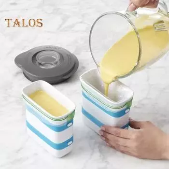 Устройство для изготовления пищевых блоков с морозильной камерой Многоразовое широкое применение Долговечное Полезное устройство для приготовления пищевых блоков с морозильной камерой Контейнер для приготовления еды Кухонные принадлежности белый