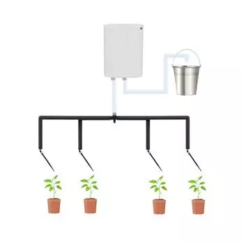 Устройство для капельного полива комнатных растений, садовый водяной насос, 8 капельниц, комплект для полива с таймером, интеллектуальный контроллер автоматического полива