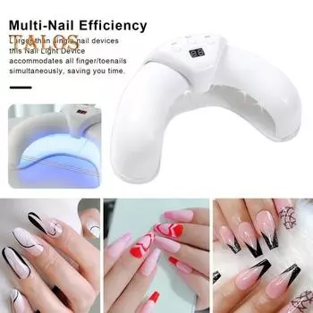 Устройство для лечения грибка ногтей 905 нм Инфракрасный свет 470 нм Синий свет Ногти на ногах Очистка ногтей от грибков Удаление онихомикоза Светодиодная терапевтическая лампа белый
