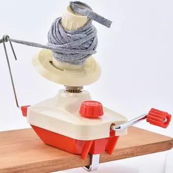 Устройство для намотки клубков пряжи Многофункциональная бытовая машина для намотки пряжи Малошумный антикоррозийный ручной инструмент для ручного вязания для вязальщиц и вязальщиц красный
