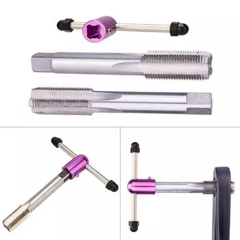 Устройство для нарезания резьбы на шатунах велосипедов Метчики для педалей велосипедов Инструмент для нарезания резьбы на шатунах велосипедов