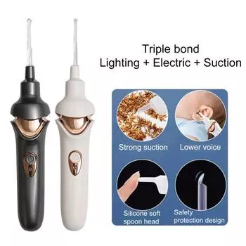 Устройство для очистки Низкий уровень шума Мощное всасывание Четкий источник света Видимый мягкий Безопасный слоновая кость