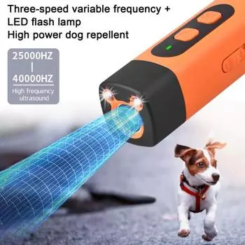 Устройство для отпугивания собачьего лая Ультразвуковой глушитель собачьего лая Контроллер против лая Больше нет чёрный