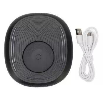 Устройство для перемещения мыши, невидимое с таймером, выключателем, 7 дышащих световых сигналов, автоматическое перемещение мыши чёрный