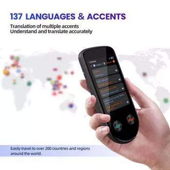 Устройство для перевода языка V600S. Мгновенный двусторонний переводчик с более чем 130 языками. Перевод на 3,5 дюйма. чёрный
