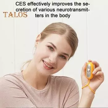 Устройство для помощи во сне, инструмент для облегчения тревоги, компактный размер, портативный перезаряжаемый инструмент для облегчения тревоги, депрессии, умный инструмент для сна серый