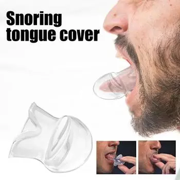 Устройство для языка от храпа Силиконовый апноэ сна Остановка храпа Рукав One Size