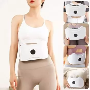 Устройство для растирания живота Глубокий массажный массажер для живота Регулируемые уровни силы Легкий массажер для похудения белый