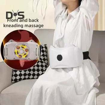 Устройство для растирания живота Глубокий массажный массажер для живота Регулируемые уровни силы Легкий массажер для похудения белый