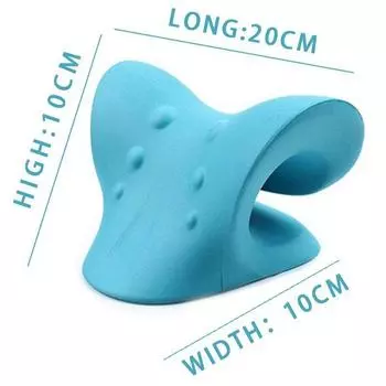 Устройство для растягивания шейного отдела позвоночника, массажер для шеи, бандаж для тела, массажная подушка, носилки, облегчение боли, инструменты для расслабления мышц синий