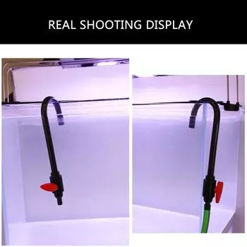 Устройство для смены воды в аквариуме с U-образным крючком, ручные инструменты для замены воды в аквариуме, инструмент с U-образным крючком, предотвращает обратный поток A