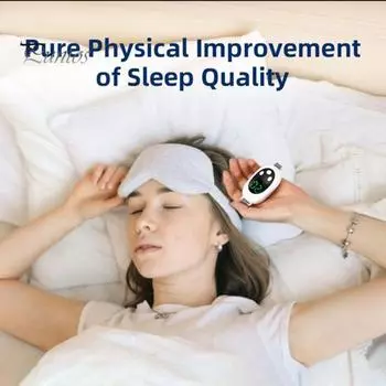 Устройство для сна, средство от бессонницы, помощник при тревоге, портативное устройство для сна, портативный низкочастотный импульс микротоковой машины для сна для домашнего офиса белый