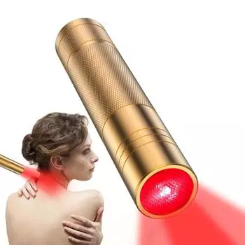 Устройство для терапии красным светом KTS для облегчения боли Ручной инфракрасный красный свет с длиной волны 660 нм 850 нм золотой