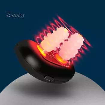 Устройство для терапии носа красным светом, облегчающее симптомы ринита, успокаивающее, USB-перезаряжаемое, портативное, дорожный инфракрасный прибор для успокоения носа чёрный