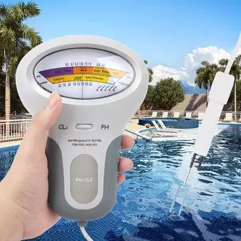 Устройство для тестирования качества воды PC-102 PH Тестер 2 в 1 CL2 Измерительный PH хлорметр